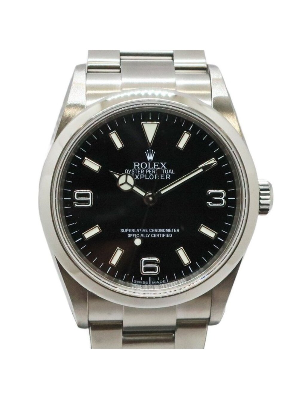 Rolex Explorer 1 Black SS Watch Automatic